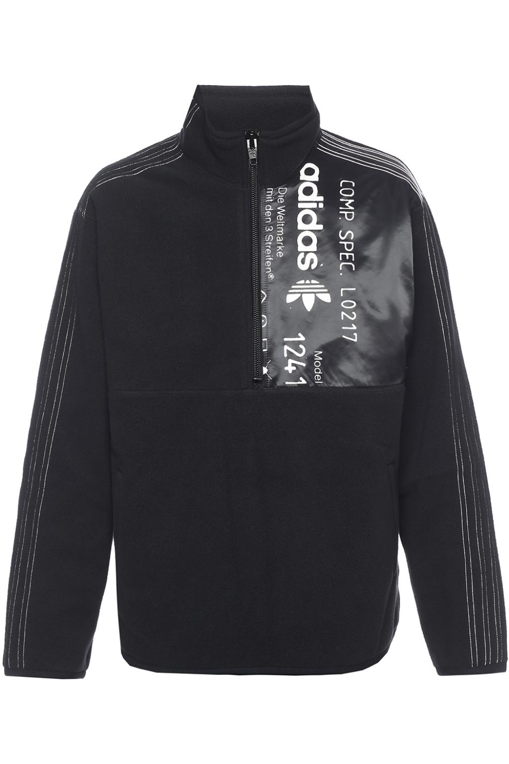 Black Band collar fleece sweatshirt ADIDAS by Alexander Wang